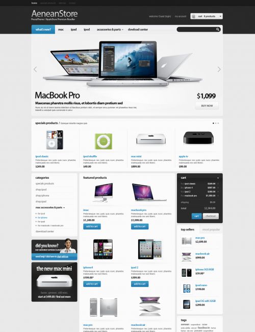 Computer PrestaShop Theme - Prestheme AeneaStore
