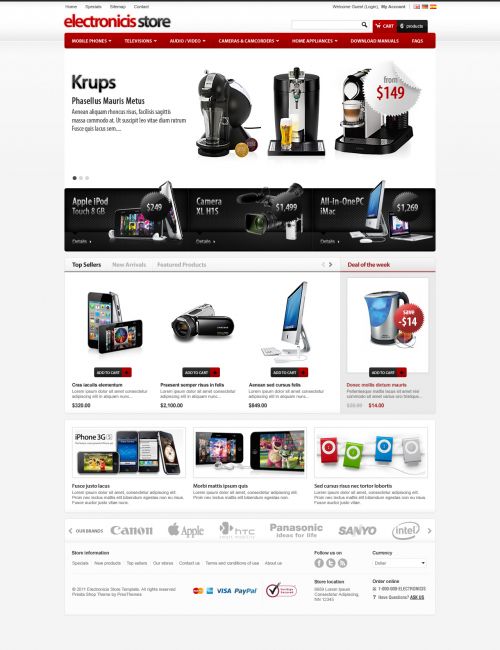 Electronics PrestaShop Theme - Prestheme Eris